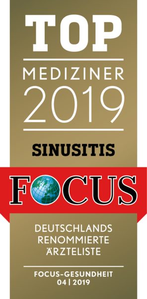 Siegel FOCUS Top Mediziner Sinusitis 2019